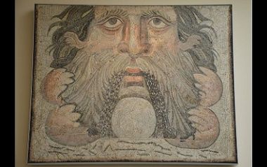 Océano era un antiguo dios griego, mosaico del siglo III.