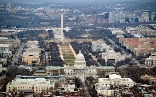 Vista aérea de Washington DC.