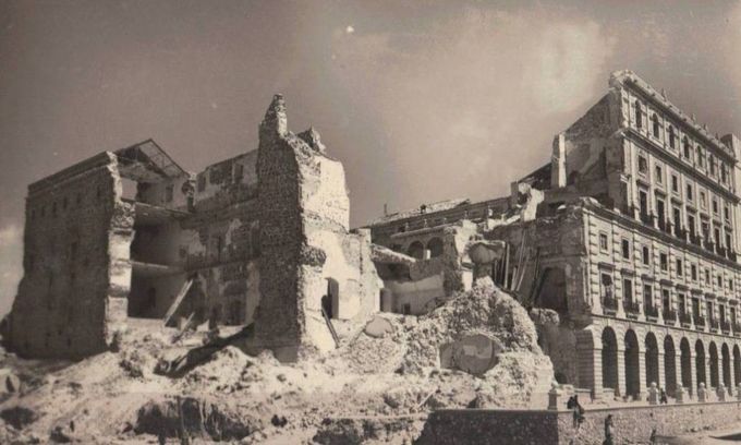 Alcázar de Toledo tras el asedio de la Guerra Civil