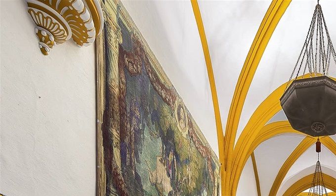 La sala de las Bóvedas, conocida también con el nombre de sala de Fiestas