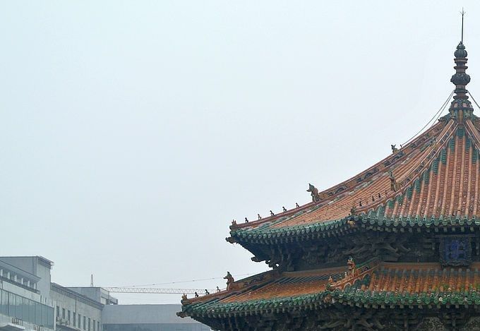 El Salón Dazheng del Palacio Imperial de Shenyang, de la dinastía Qing.