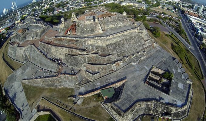 El Castillo San Felipe de Barajas en Cartagena de Indias