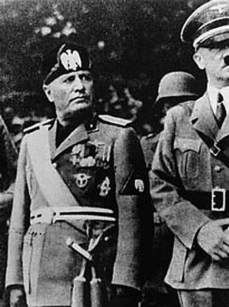 Benito Mussolini y Adolfo Hitler