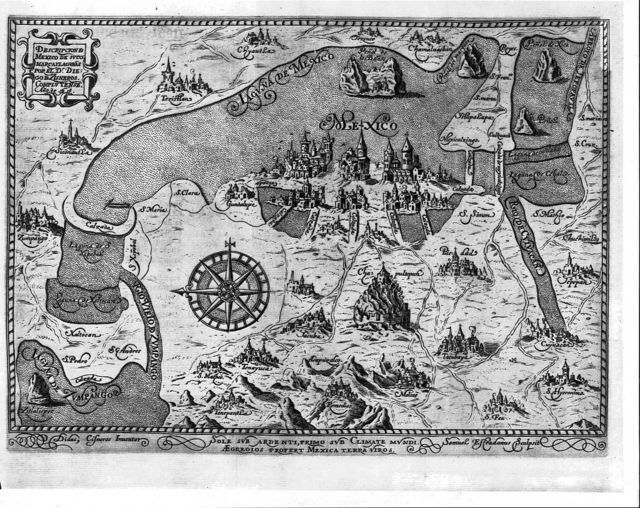 La Ciudad de México recibía una vez al año todas las mercancías llegadas desde Asia y desde ahí viajarían al resto de la América hispana.
FUENTE DE LA IMAGEN,GETTY IMAGES

