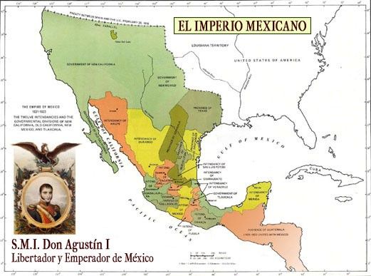 El Imperio Mexicano en la independencia bajo el gobierno de Iturbide