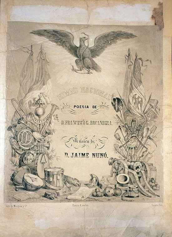 Himno Nacional Mexicano, Poesía de Francisco González Bocanegra y Música de Jaime Nunó 